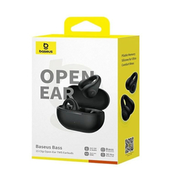 Bluetooth sluchátka Baseus Bass 15 Clip Open Ear černá