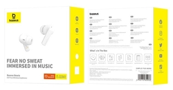 Bluetooth sluchátka Baseus Bowie E19 bílá
