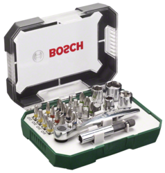 Bosch 26dílná sada šroubovacích bitů a ráčen (2.607.017.322)