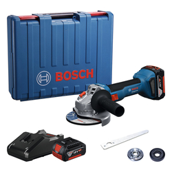 BOSCH Akumulátorová úhlová bruska GWS 18V-8 vč. bat. a nab. (0.601.9N9.001)