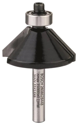 BOSCH Fazetovací fréza, 6 mm, D1 34,9 mm, B 11,1 mm, L 14,7 mm, G 56 mm, 45° (2.608.628.448)