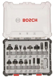 BOSCH Smíšená sada tvarových fréz s vřetenem O 8 mm, 15 ks (2.607.017.472)