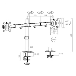 Brateck Držák monitoru LDT66-C024