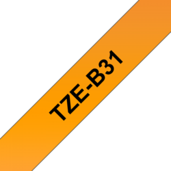 Brother TZ-B31, signální oranžová / černá 1ks