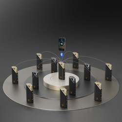 BUGANi Brief Lamborghini Bluetooth reproduktor Black+Gold