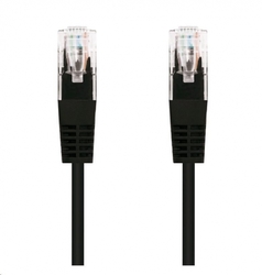 C-TECH kabel patch cord Cat5e, UTP, černá, 0,25m
