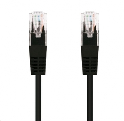 C-TECH kabel patch cord Cat5e, UTP, černá, 1m
