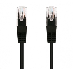 C-TECH kabel patch cord Cat5e, UTP, černá, 2m