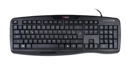 C-TECH KB-107 USB Ergo, černá