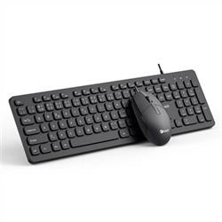 C-TECH KBM-105, drátový combo set s myší, USB, CZ/SK