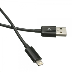 C-TECH USB 2.0 Lightning (IP5 a vyšší) kabel 1m, černý