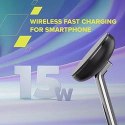 CANYON Bezdrátová nabíječka WCS-205 15W Qi2 2in1 bílá