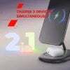 CANYON Bezdrátová nabíječka WCS-205 15W Qi2 2in1 černá