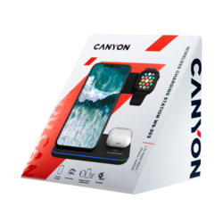 CANYON Bezdrátová nabíječka WS-303B, černá
