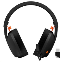 CANYON bezdrátový herní headset EGO GH-13, 2,4Ghz, BT 5.2, USB-C, prostorový zvuk 7.1, 40mm měniče, černý