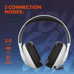CANYON headset EGO GH-16 3in1 2.4Ghz+BT White