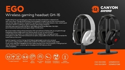 CANYON headset EGO GH-16 3in1 2.4Ghz+BT White