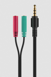 CANYON Herní headset Interceptor GH-8A, LED, PC/PS4/Xbox one, Deep bass, kabel 2m, USB+2x3,5F TRS jack + rozbočovač