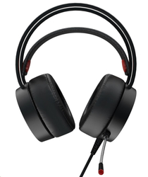 CANYON Herní headset Interceptor GH-8A, LED, PC/PS4/Xbox one, Deep bass, kabel 2m, USB+2x3,5F TRS jack + rozbočovač