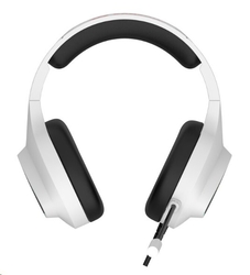 CANYON Herní headset Shadder GH-6, RGB podsvícení, USB + 3,5mm jack, 2m kabel, bílý