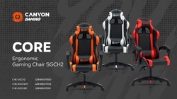 CANYON herní židle Core SGCH2 Black červená