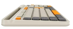 CANYON HKB-W03 bezdrátová CS klávesnice 2,4 Ghz, 105 kláves, 10 mil. stisků, béžová