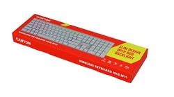 CANYON keyboard HKB-W11 EN/CS RGB Dual Mode Wireless Grey
