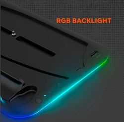 CANYON multifunkční chladící stojan pro PS5, nabíjení 2 PS5 ovladačů, bílý