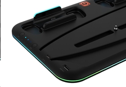 CANYON multifunkční chladící stojan pro PS5, nabíjení 2 PS5 ovladačů, černý