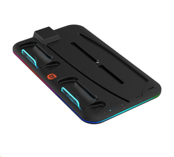 CANYON multifunkční chladící stojan pro PS5, nabíjení 2 PS5 ovladačů, černý
