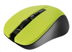 CANYON myš optická bezdrátová CMSW1, nastavitelné rozlišení 800/1000/1200 dpi, 4 tl, USB nano reciever, žlutá