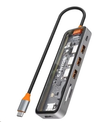 CANYON průhledný replikátor portů DS-13 7v1, PD 100W