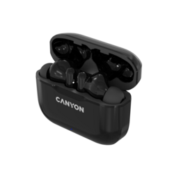 CANYON TWS-3 Bluetooth sportovní sluchátka s mikrofonem, černá