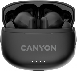 CANYON TWS8B Bluetooth bezdrátová sluchátka s mikrofonem, černá