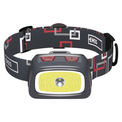 Čelovka P3531 CREE LED + COB LED, 330 lm, 65 m, 3× AAA