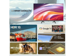 CHiQ L32M9E TV 32", HD, smart, Google TV, Dolby Audio, dbx-tv, HDR 10