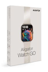 Chytré hodinky ALIGATOR Watch GO, hvězdně stříbrné