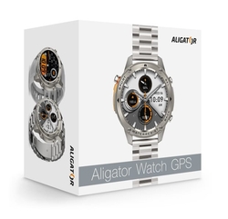 Chytré hodinky ALIGATOR Watch GPS, černé
