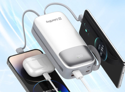 ColorWay powerbanka 30 000mAh, 1x USB QC3.0/ USB-C/ Lightning/ 22,5W/ Bílá