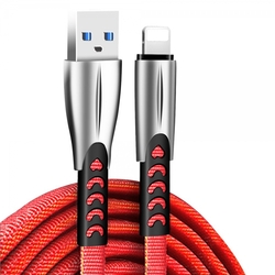 ColorWay USB 2.0 - Lightning kabel 1m 2.4A, červená