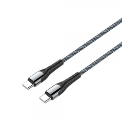 ColorWay USB-C na USB-C kabel 1m (PD 65W), šedý