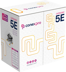Conexpro FTP kabel ekonomy venkovní, CAT5e, PE, 24 AWG, 305m, černý