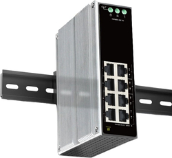 Conexpro GNT-IG1008GL-AC, Průmyslový switch na DIN lištu, 8x LAN