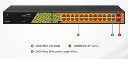 Conexpro GNT-P1026G6, PoE switch, 24x LAN, 24x PoE, 2x SFP