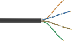 Conexpro UTP kabel venkovní, CAT5e, PE, 24 AWG, 305m, černý