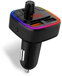 CONNECT IT CarRGB Bezdrátový FM transmitter, 2xUSB+MicroSD, ČERNÝ