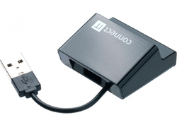 Connect IT USB hub 4 porty STEP - černý