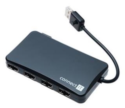 Connect IT CI-141 USB 2.0 HUB se 4 oboustrannými porty