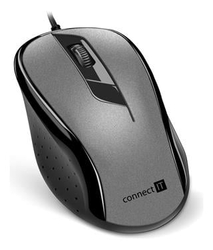 Connect IT CMO-1200-GY myš optická, USB, šedá