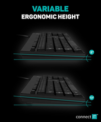 Connect IT Combo drátová černá klávesnice + myš, CZ + SK layout